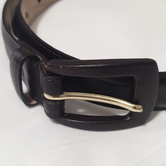 Talbots Genuine Brown Leather Belt | Women | X-Small - Picture 2 of 8